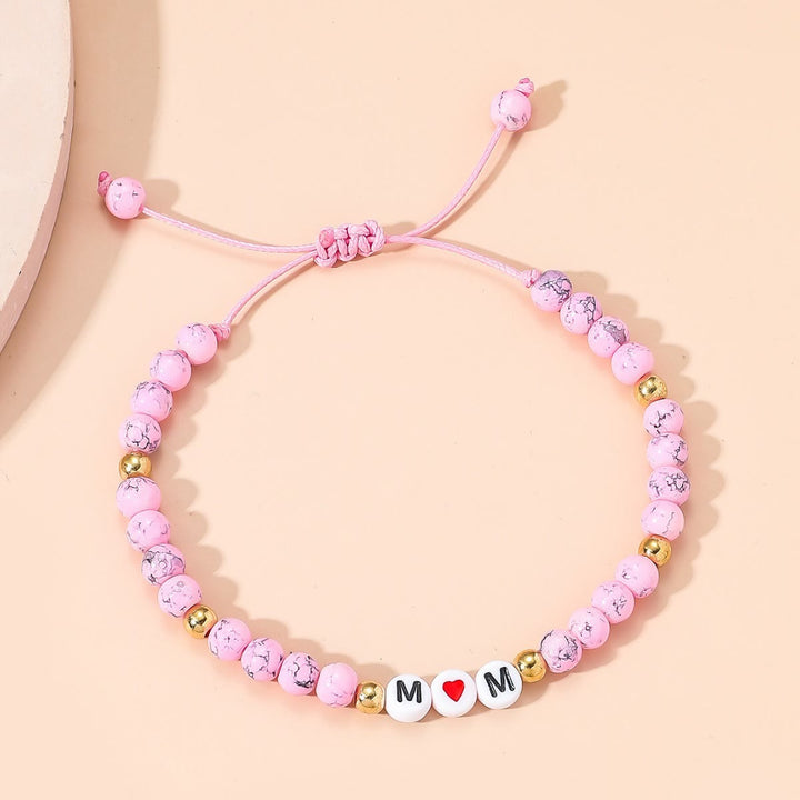 Bracciale Olivenorma "MOM" in turchese rosa 