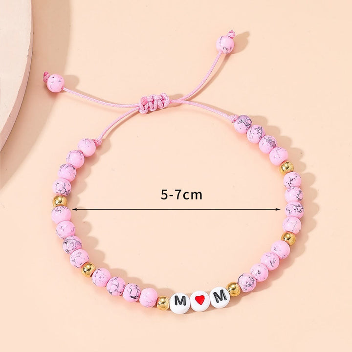 Bracciale Olivenorma "MOM" in turchese rosa 