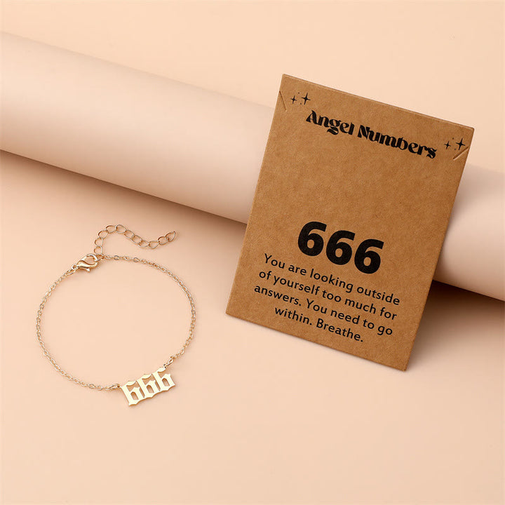 Bracciale in acciaio inossidabile con numero angelico Olivenorma 