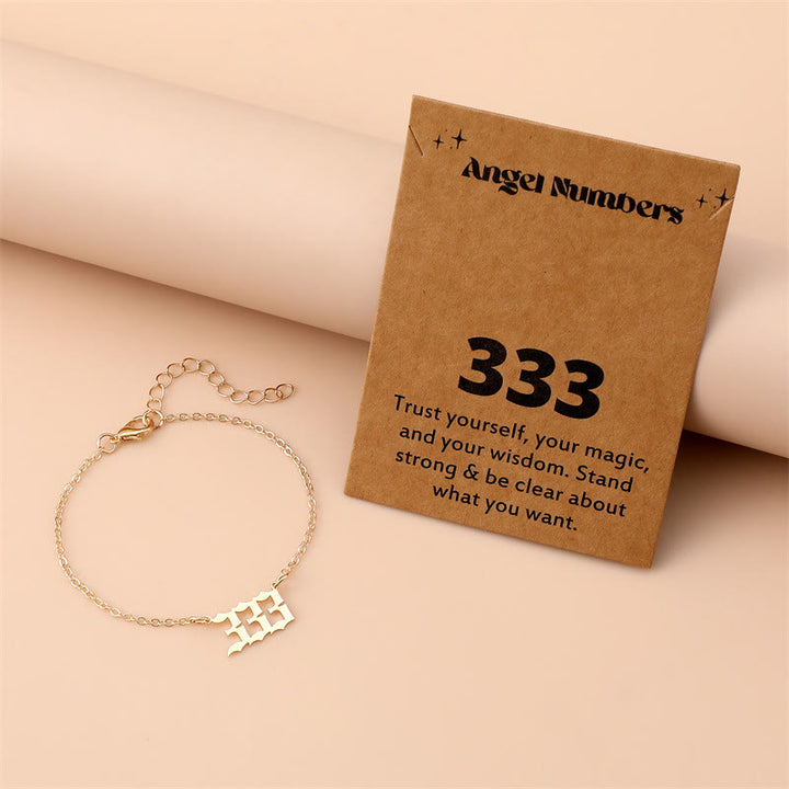 Bracciale in acciaio inossidabile con numero angelico Olivenorma 