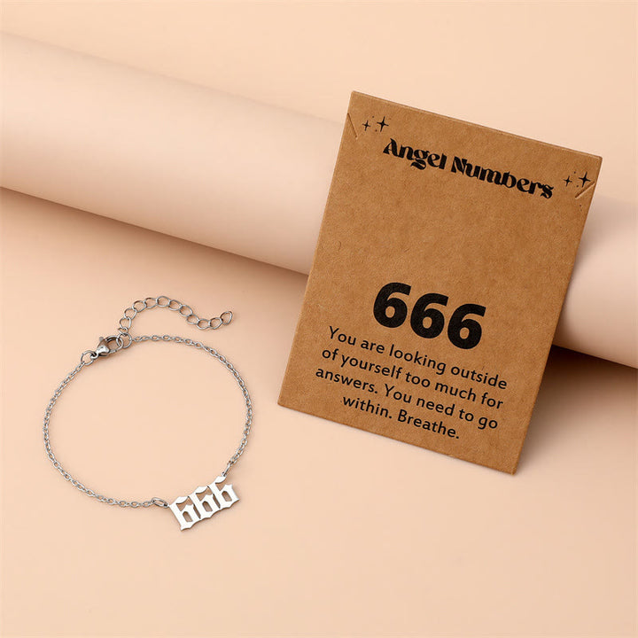 Bracciale in acciaio inossidabile con numero angelico Olivenorma 