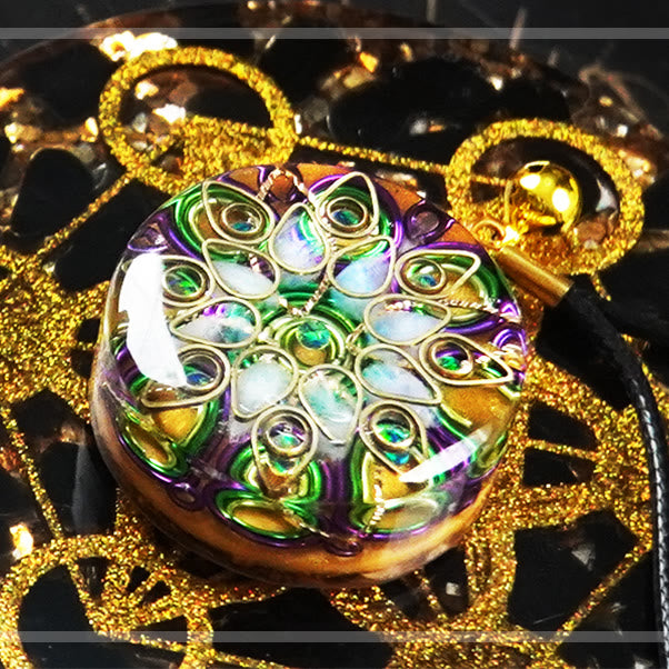 Collana di orgone di pietra di luna "Dea della luce della luna" Olivenorma 
