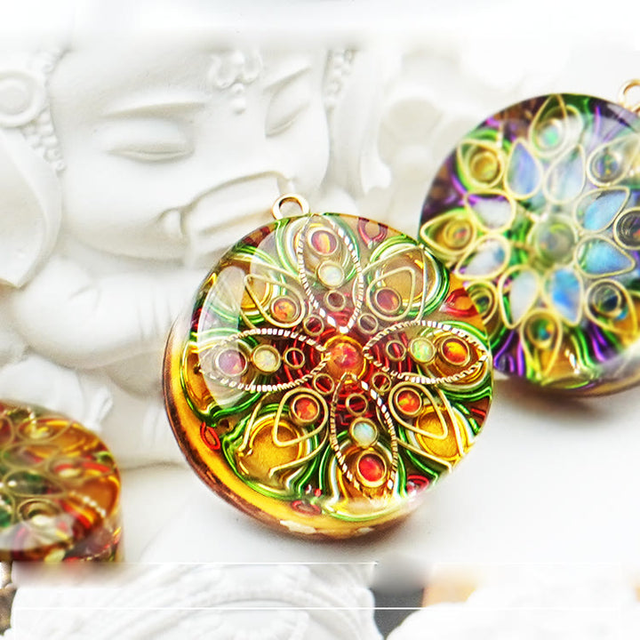 Collana di pietra spirituale di cristallo Olivenorma Super Seven Orgone 