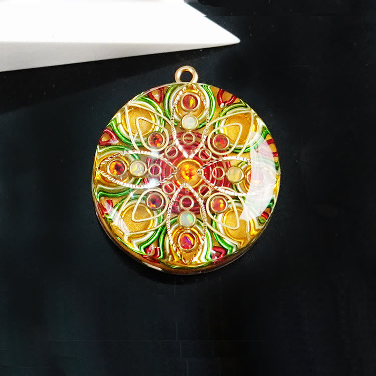 Collana di pietra spirituale di cristallo Olivenorma Super Seven Orgone 