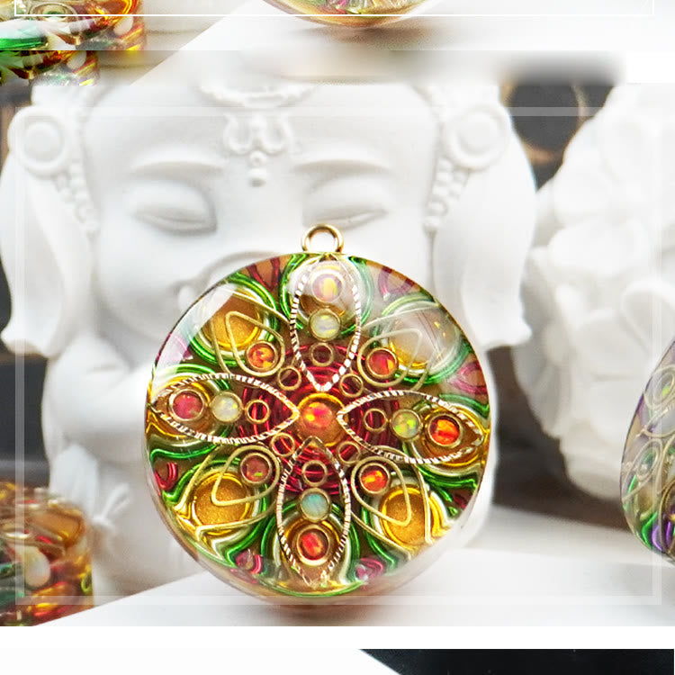 Collana di pietra spirituale di cristallo Olivenorma Super Seven Orgone 