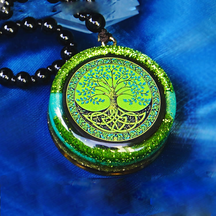 Collana di orgone Olivenorma Peridot Tree of Life