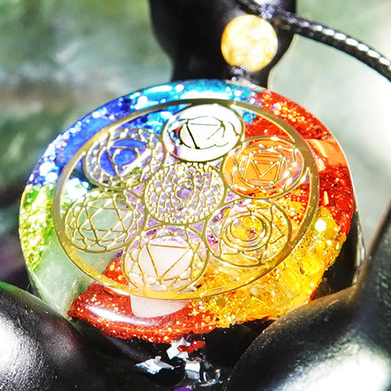 Collana di guarigione energetica dei chakra Olivenorma Orgone 