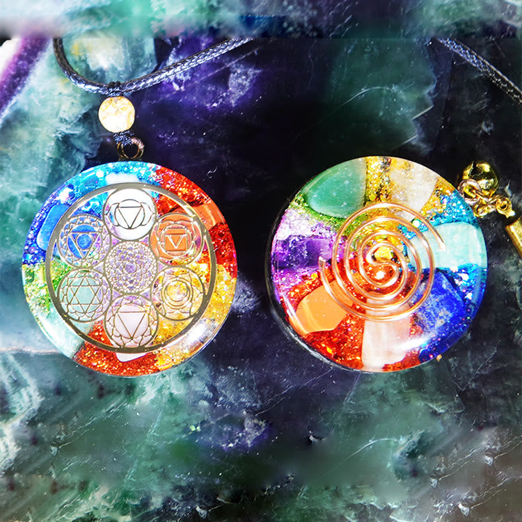 Collana di guarigione energetica dei chakra Olivenorma Orgone 