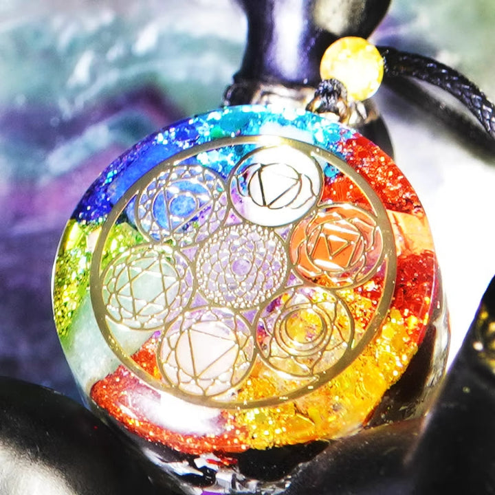 Collana di guarigione energetica dei chakra Olivenorma Orgone 