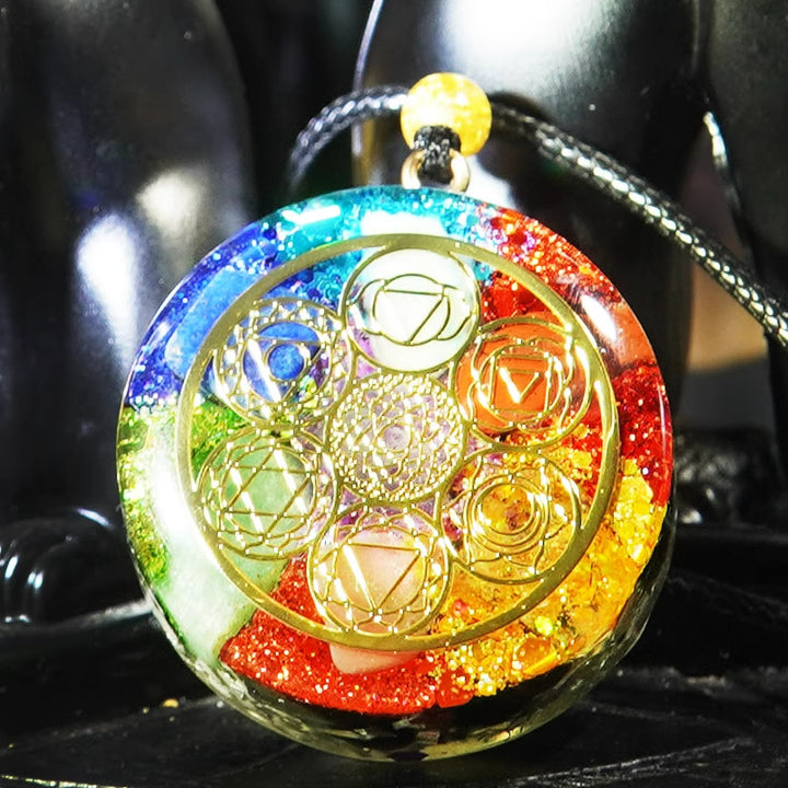 Collana di guarigione energetica dei chakra Olivenorma Orgone 