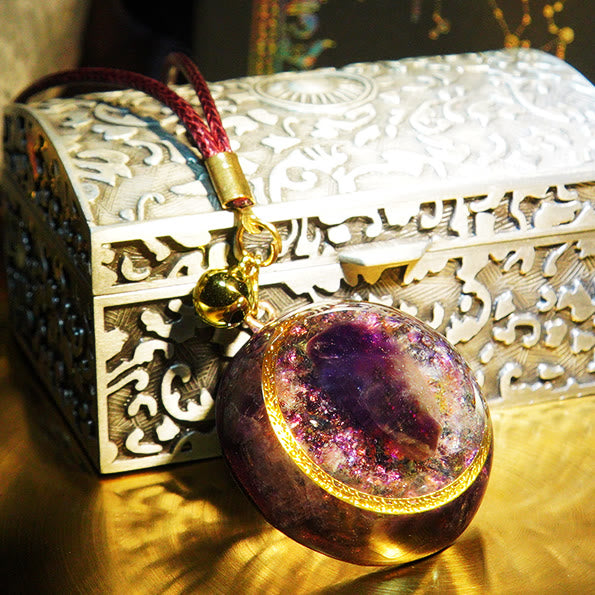 Collana di orgone curativo in ametista Olivenorma