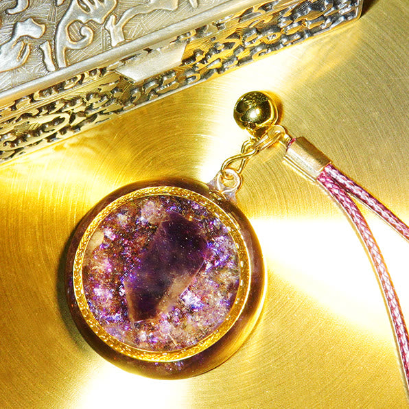 Collana di orgone curativo in ametista Olivenorma