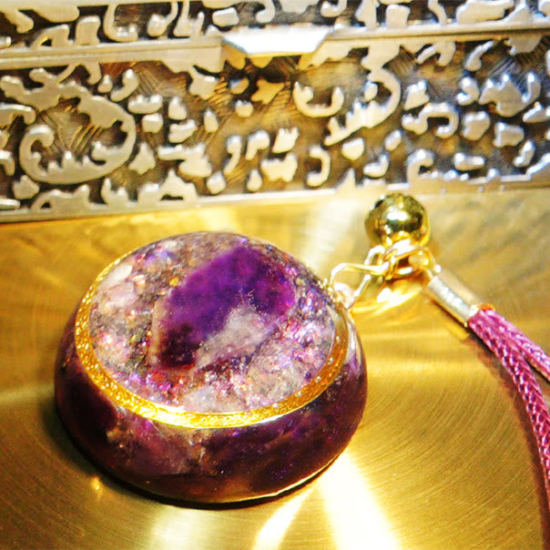 Collana di orgone curativo in ametista Olivenorma