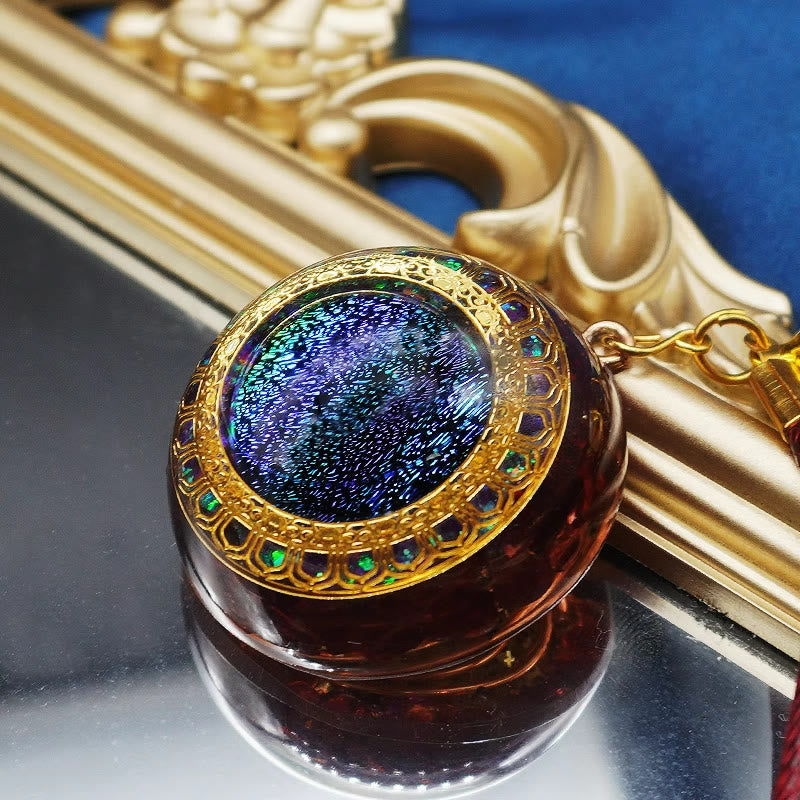Collana di orgone curativo con opale granato Olivenorma