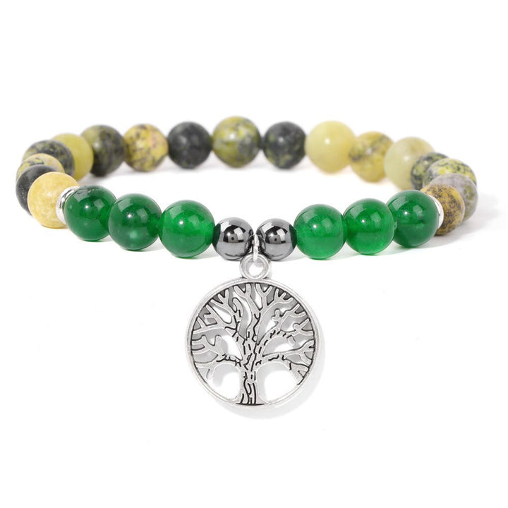 Bracciale con ciondolo albero della vita in cristallo naturale Olivenorma