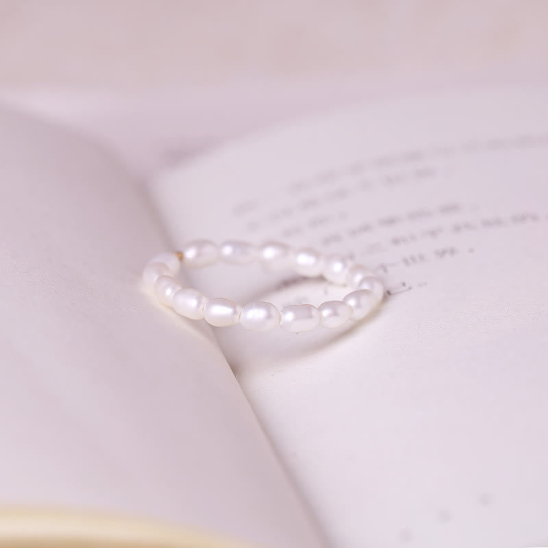 Anello con perla d'acqua dolce extra fine da 2 mm Olivenorma 