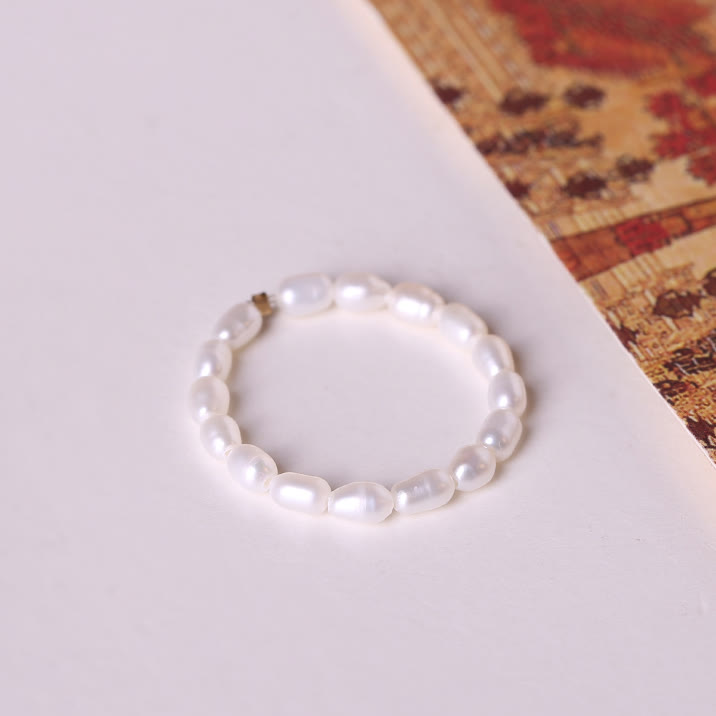 Anello con perla d'acqua dolce extra fine da 2 mm Olivenorma 