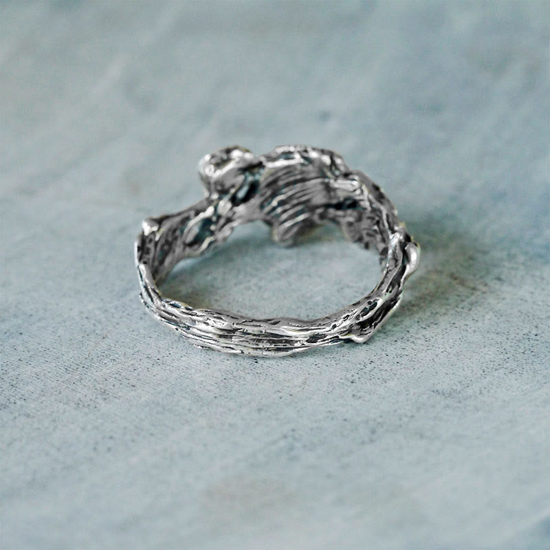 Olivenorma "Angie" - Anello con opale e peridoto
