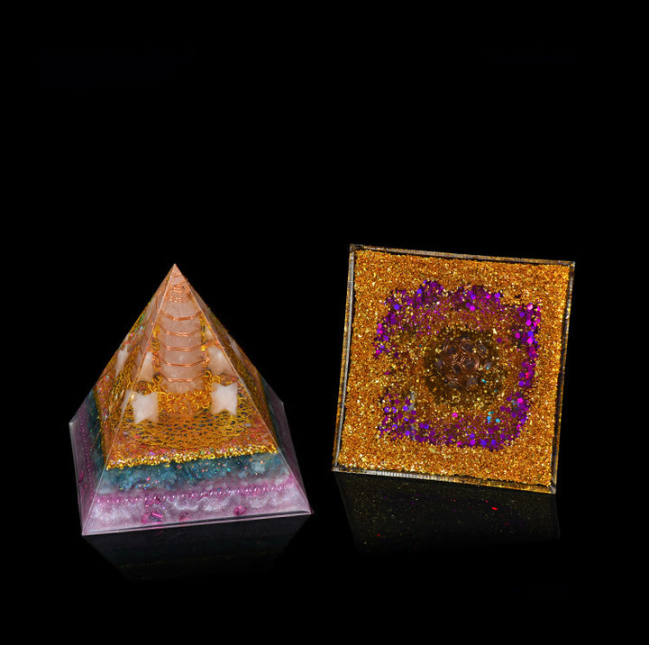 Ornamenti in cristallo naturale Olivenorma Piramide di orgone curativa funzionale