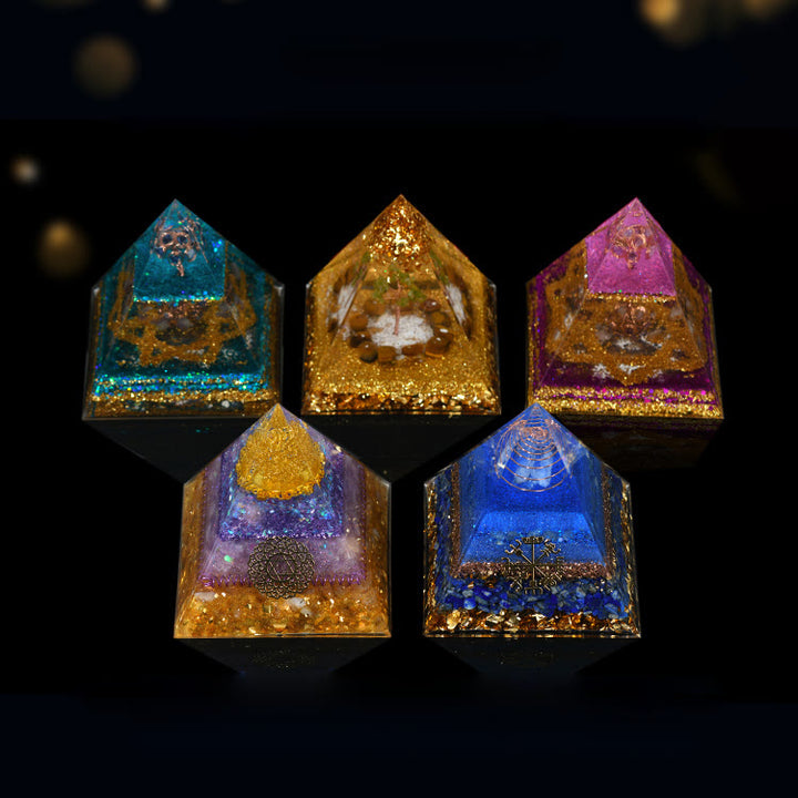 Ornamenti in cristallo naturale Olivenorma Piramide di orgone curativa funzionale
