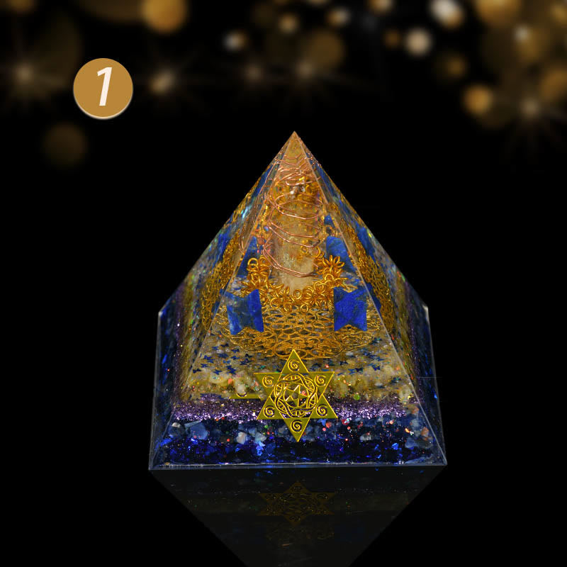 Ornamenti in cristallo naturale Olivenorma Piramide di orgone curativa funzionale