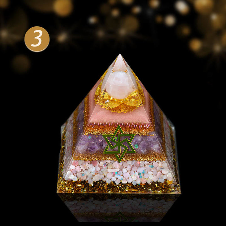 Ornamenti in cristallo naturale Olivenorma Piramide di orgone curativa funzionale