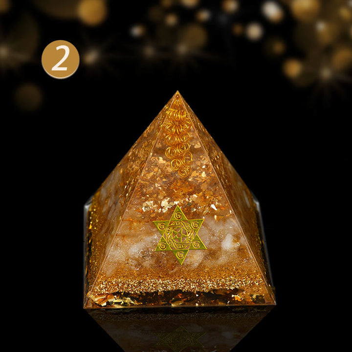 Ornamenti in cristallo naturale Olivenorma Piramide di orgone curativa funzionale