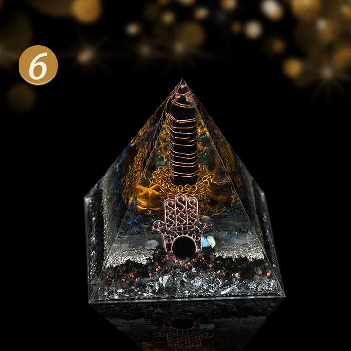 Ornamenti in cristallo naturale Olivenorma Piramide di orgone curativa funzionale
