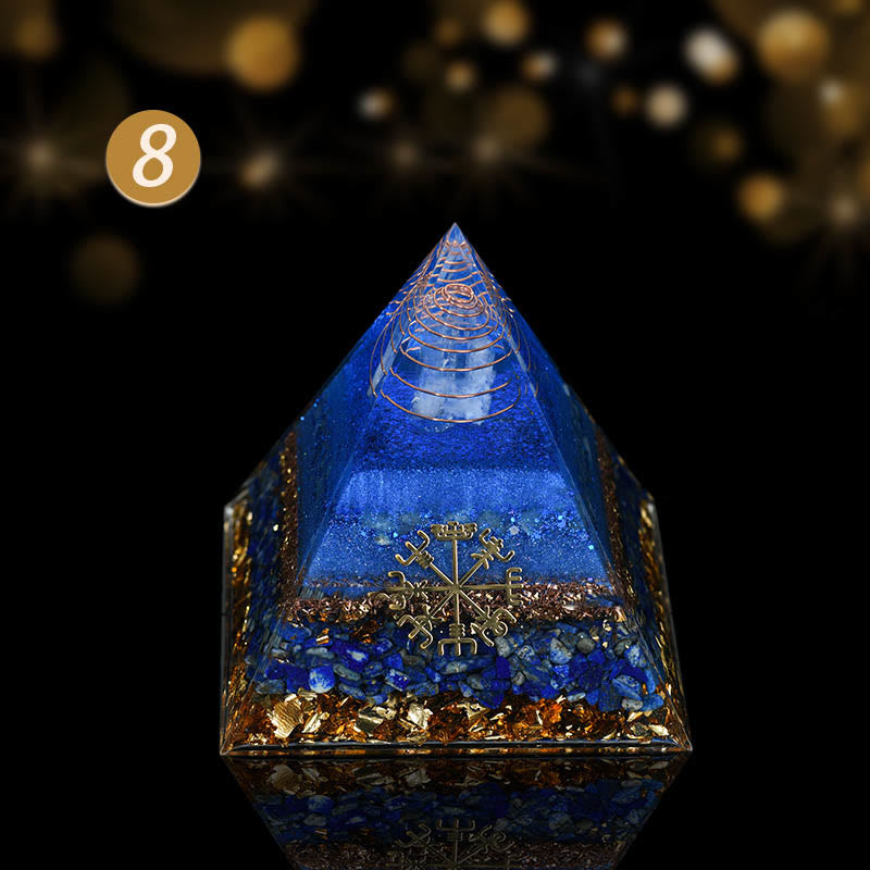 Olivenorma Cristallo Naturale Rame Bobina Albero Orgone Piramide