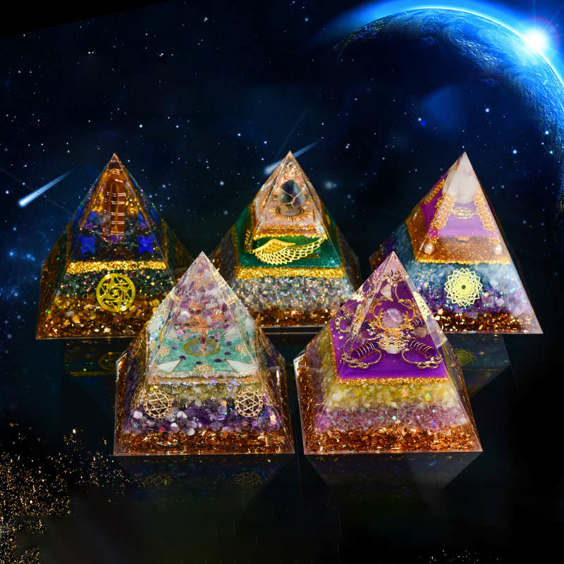 Olivenorma Ametista Feng Shui Albero Citrino Orgone Piramide