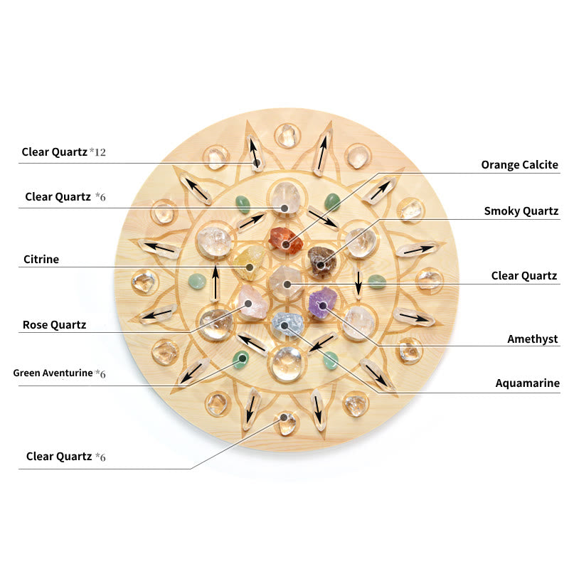 Olivenorma 49 Pietre originali Simbolo del cubo di Metatron Matrice di cristalli