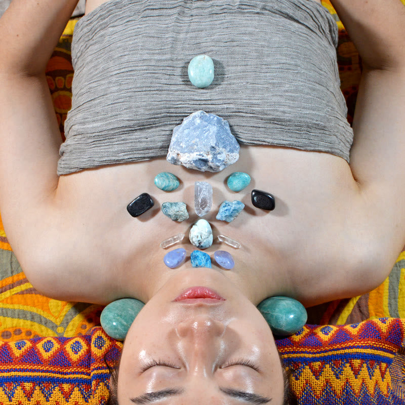 Generatore di energia Olivenorma Disposizione del chakra della gola Matrice di cristalli - image 0