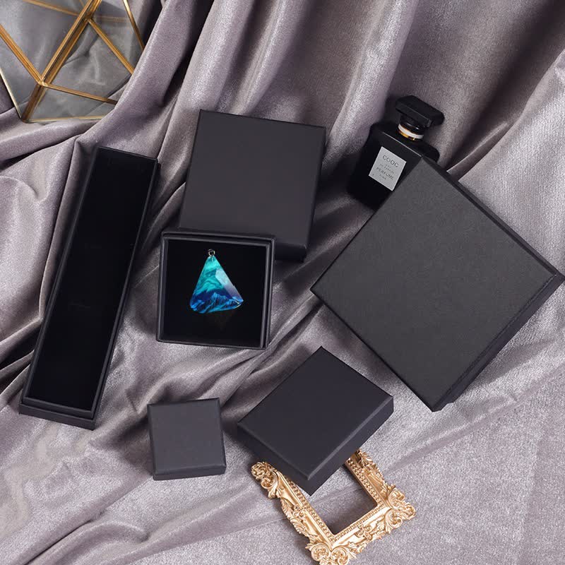 Collana in resina Aurora blu verde Olivenorma Snow Mountain