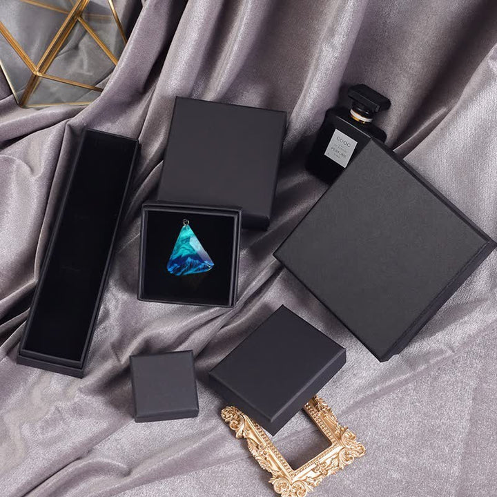 Collana in resina Aurora blu verde Olivenorma Snow Mountain