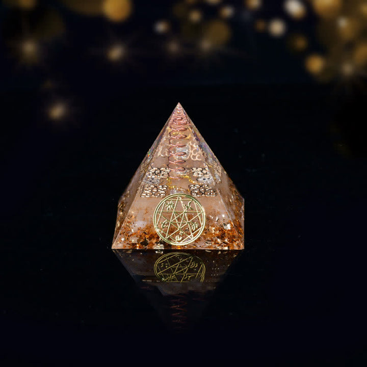Olivenorma Cinque Elementi Metallo Legno Acqua Fuoco Terra Orgone Piramide