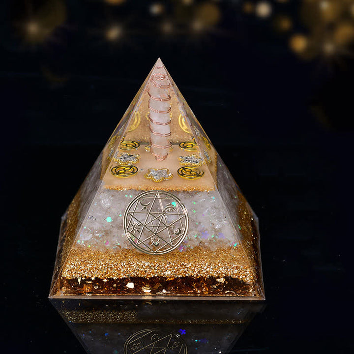 Olivenorma Cinque Elementi Metallo Legno Acqua Fuoco Terra Orgone Piramide