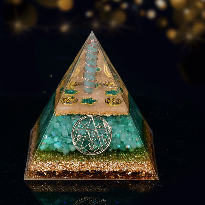 Olivenorma Cinque Elementi Metallo Legno Acqua Fuoco Terra Orgone Piramide