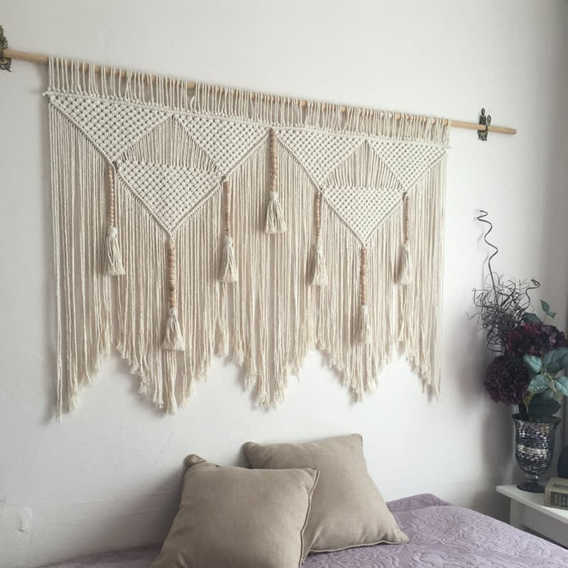 Olivenorma Boho Tapestry Grande decorazione da parete in macramè - image 3