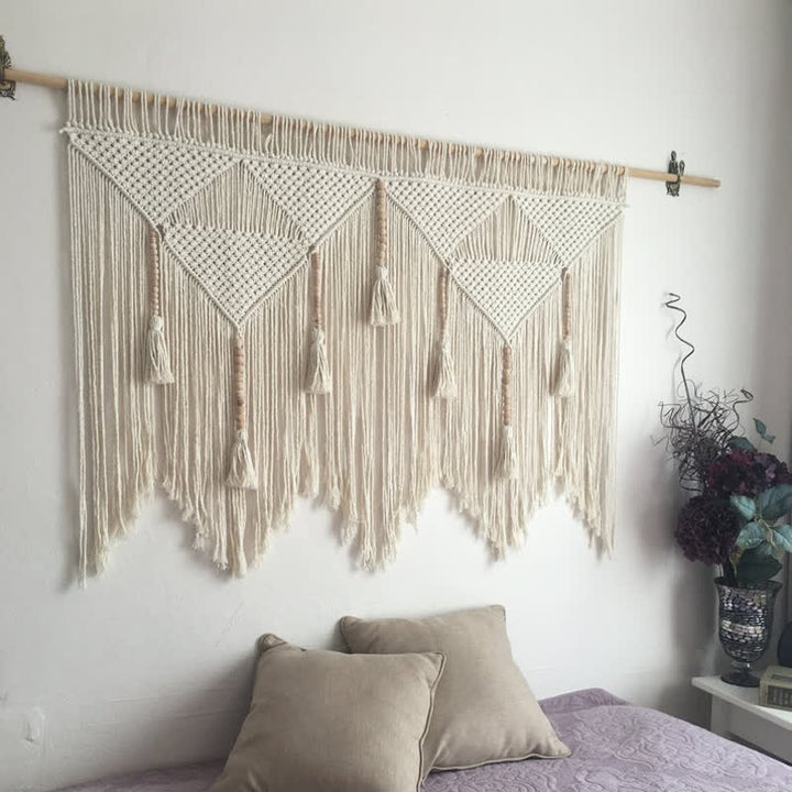 Olivenorma Boho Tapestry Grande decorazione da parete in macramè - image 3