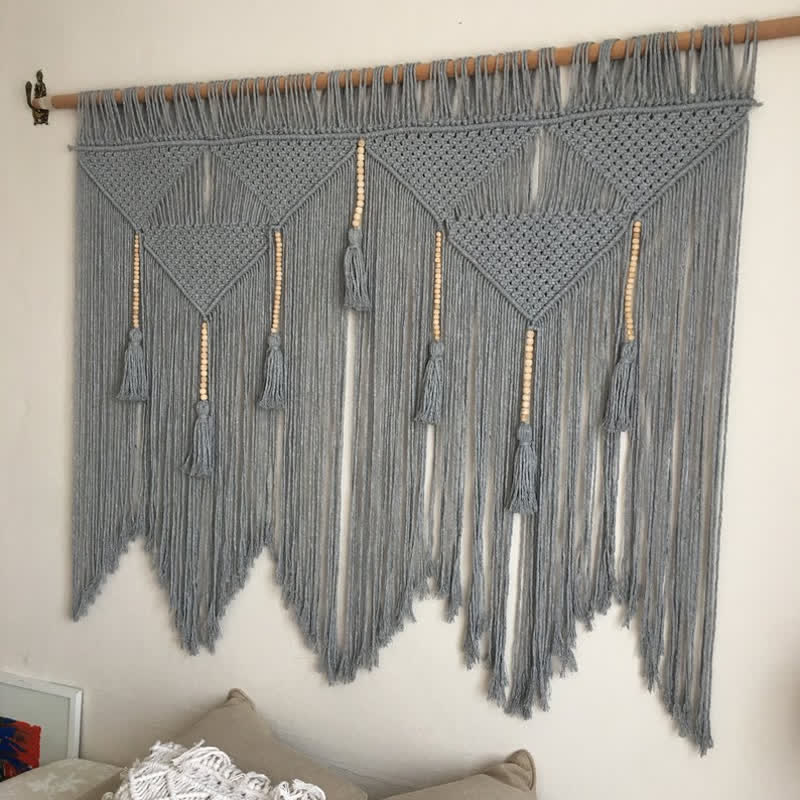 Olivenorma Boho Tapestry Grande decorazione da parete in macramè - image 13