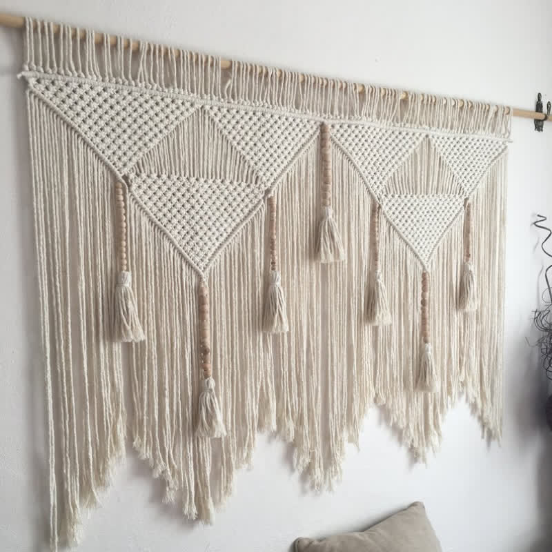 Olivenorma Boho Tapestry Grande decorazione da parete in macramè - image 4