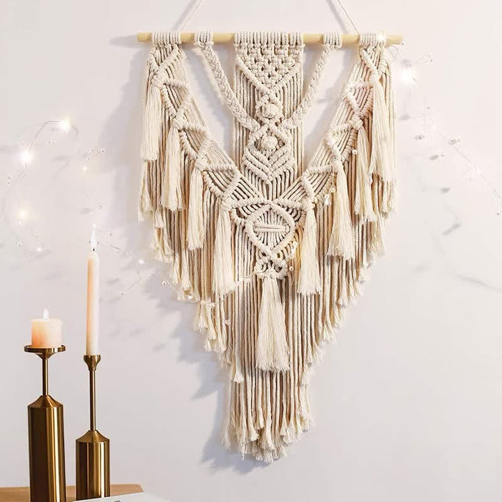 Olivenorma Macrame Boho Weave Decorazione da parete