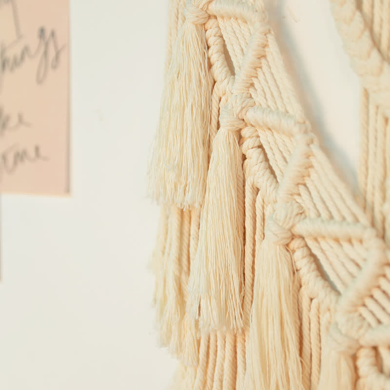Olivenorma Macrame Boho Weave Decorazione da parete