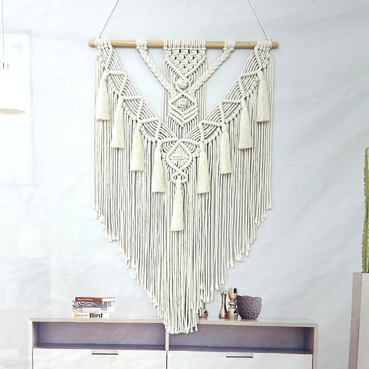 Olivenorma Macrame Boho Weave Decorazione da parete