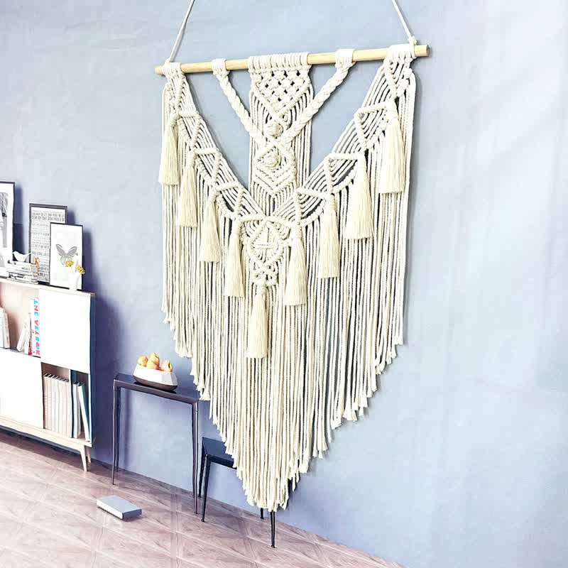 Olivenorma Macrame Boho Weave Decorazione da parete