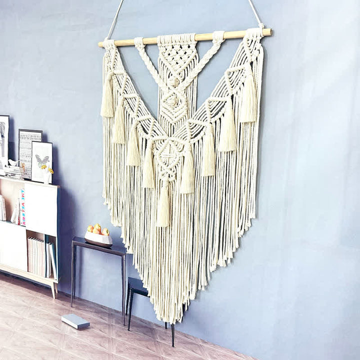 Olivenorma Macrame Boho Weave Decorazione da parete