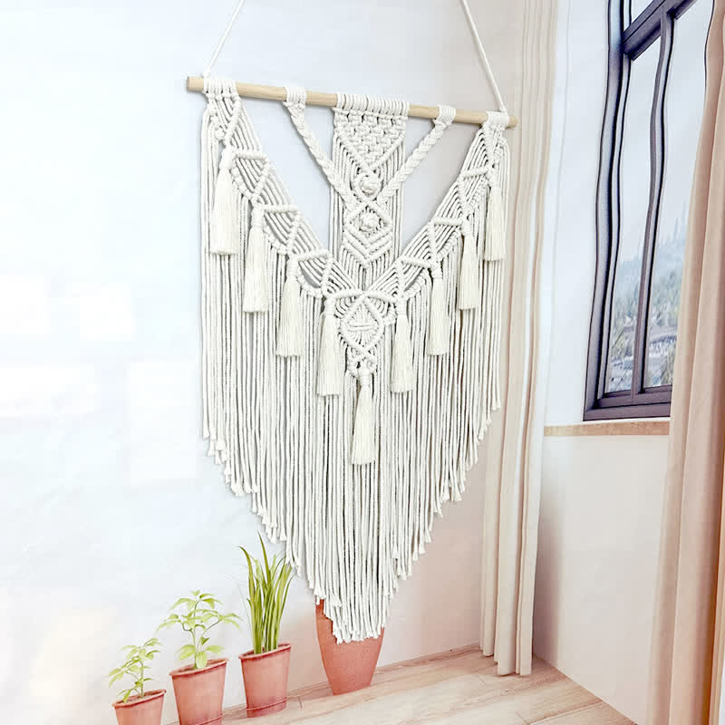 Olivenorma Macrame Boho Weave Decorazione da parete