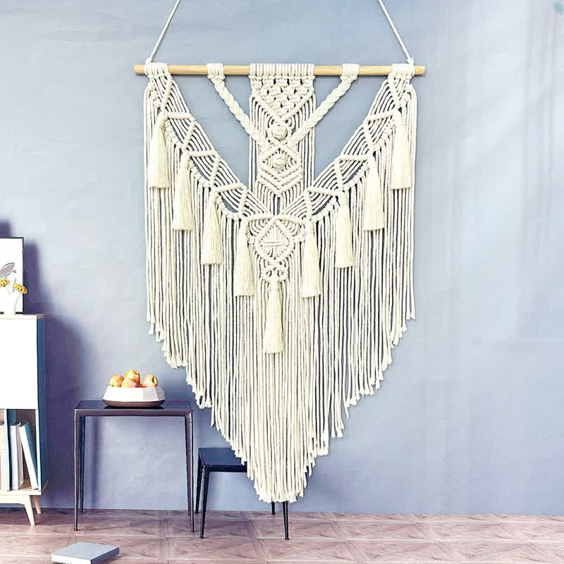 Olivenorma Macrame Boho Weave Decorazione da parete
