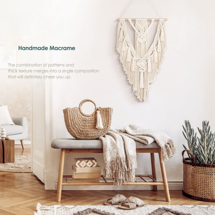 Olivenorma Macrame Boho Weave Decorazione da parete