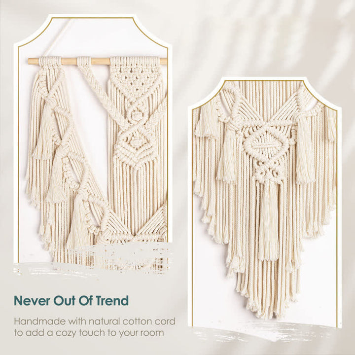 Olivenorma Macrame Boho Weave Decorazione da parete